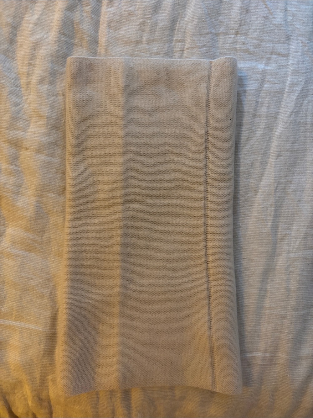 Toteme Neutral Beige Knit Scarf
